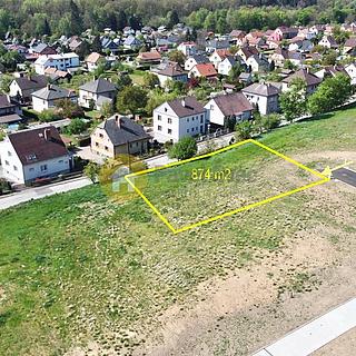 Prodej stavební parcely 874 m&sup2; Strakonice