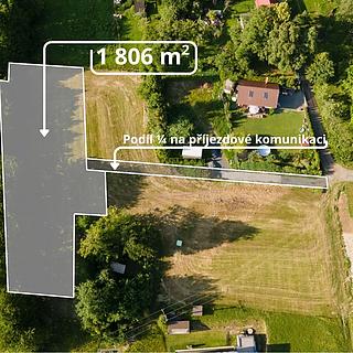 Prodej stavební parcely 1806 m&sup2; Tichá