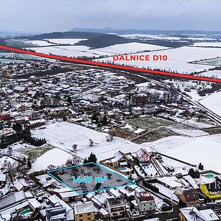 Prodej stavební parcely 1447 m&sup2; Mnichovo Hradiště