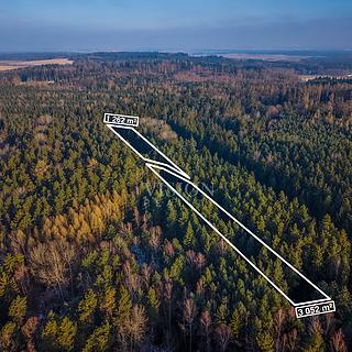 Prodej lesa 4314 m&sup2; Hlavatce