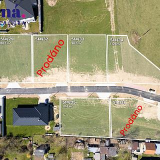 Prodej stavební parcely 862 m&sup2; Deštná