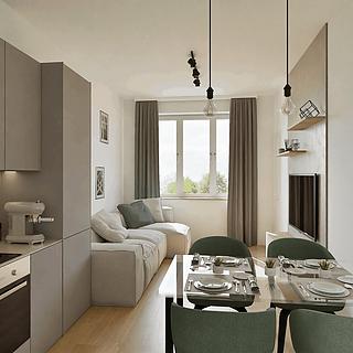 Prodej bytu 2+kk 51 m&sup2; Praha