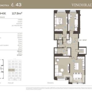 Prodej bytu 3+kk 115 m² Praha Vinohrady, Vinohradská