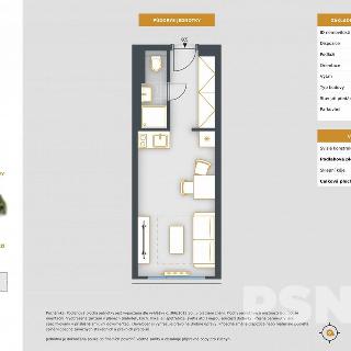 Prodej bytu 1+kk a garsoniéry 23 m² Praha, Čenětická