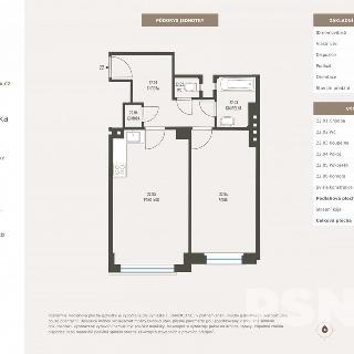 Prodej bytu 2+kk 50 m² Praha, Hanusova