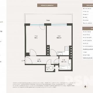 Prodej bytu 2+kk 35 m² Praha, Hanusova