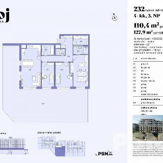 Prodej bytu 4+kk 110 m² Praha, Československého exilu