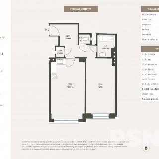 Prodej bytu 2+kk 50 m² Praha, Hanusova