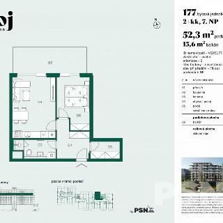 Prodej bytu 2+kk 52 m² Praha, Československého exilu