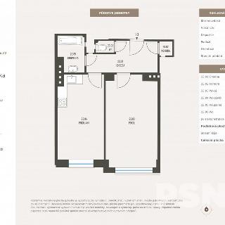 Prodej bytu 2+kk 49 m² Praha, Hanusova