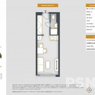 Prodej bytu 1+kk a garsoniéry 23 m² Praha, Čenětická