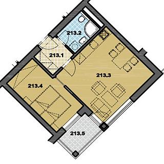 Pronájem bytu 2+kk 42 m² Český Krumlov