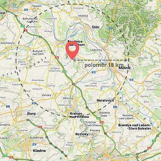 Prodej stavební parcely 1 468 m² Ctiněves