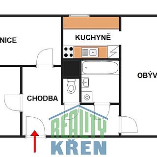 Prodej bytu 3+1 68 m² Kladno Kročehlavy, Děčínská