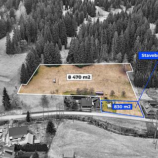 Prodej stavební parcely 8 470 m² Velké Karlovice