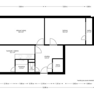 Pronájem bytu 2+1 64 m² Trutnov