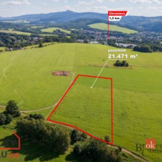 Prodej zemědělské půdy 21471 m² Chrastava