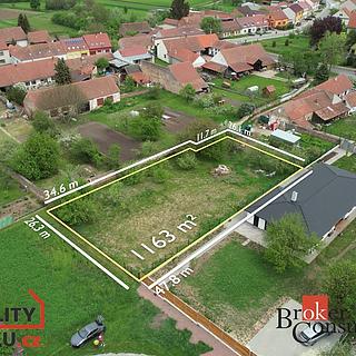 Prodej stavební parcely 1 163 m² Malhostovice