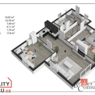 Pronájem bytu 3+kk 69 m² Brandýs nad Labem-Stará Boleslav