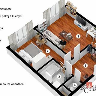 Prodej bytu 2+kk 54 m² Králův Dvůr, Popelky Biliánové