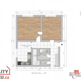 Pronájem bytu 2+1 58 m² Židlochovice, Bezručova