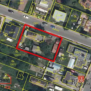 Prodej stavební parcely 873 m&sup2; Praha