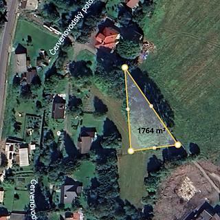 Prodej stavební parcely 1764 m&sup2; Červená Voda
