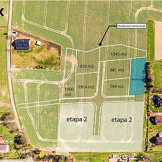 Prodej stavební parcely 1 045 m² Borová