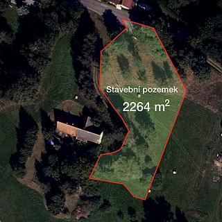 Prodej stavební parcely 2264 m&sup2; Horní Brusnice