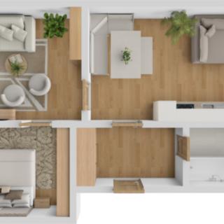Prodej bytu 2+1 49 m² Úpice, náměstí T. G. Masaryka