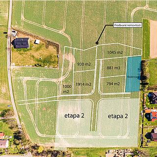 Prodej stavební parcely 1 045 m² Borová
