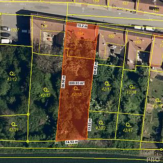 Prodej stavební parcely 801 m² Uhřice