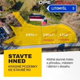 Prodej stavební parcely 2 671 m² Čistá