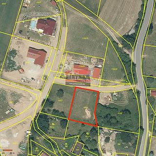 Prodej stavební parcely 977 m² Šebířov