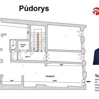 Pronájem obchodu 186 m² Písek Vnitřní Město, Velké náměstí