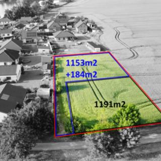 Prodej stavební parcely 1191 m² Dříteň