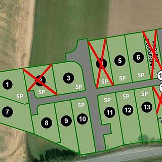 Prodej stavební parcely 1 105 m² Blatnice