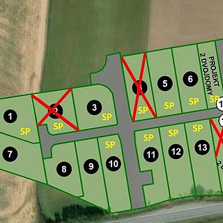Prodej stavební parcely 1 105 m² Blatnice