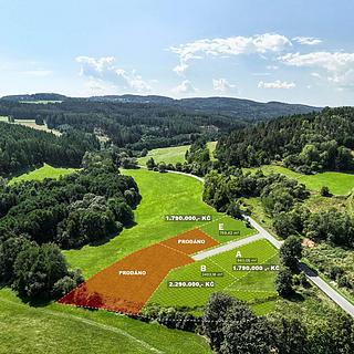 Prodej stavební parcely 864 m² Čestice