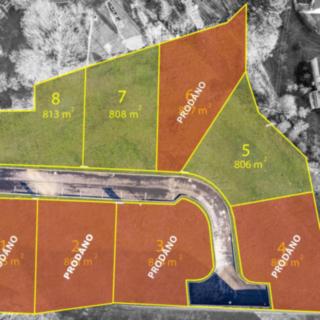 Prodej stavební parcely 803 m² Nišovice