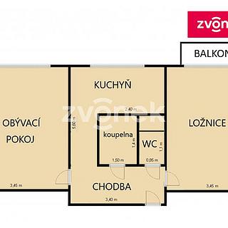 Prodej bytu 2+1 56 m&sup2; Uherské Hradiště