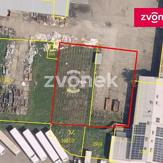 Pronájem komerčního pozemku 800 m&sup2; Kunovice