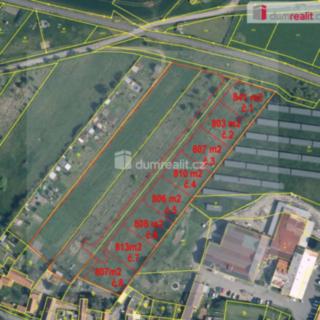 Prodej stavební parcely 802 m² Velký Borek, Fučíkova