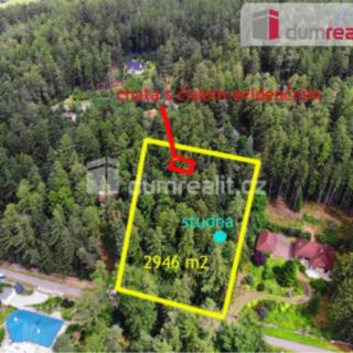 Prodej stavební parcely 2 946 m² Jevany, V Zátiší