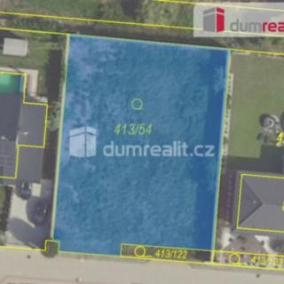 Prodej stavební parcely 801 m² Veleň