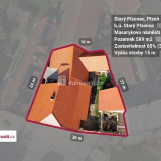 Prodej stavební parcely 589 m² Starý Plzenec