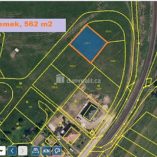 Prodej stavební parcely 562 m² Luhačovice