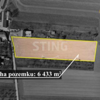 Prodej stavební parcely 6433 m² Martinice