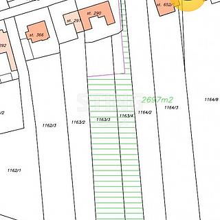 Prodej zahrady 2 697 m² Osek nad Bečvou