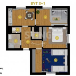 Prodej bytu 3+1 72 m² Velké Heraltice Košetice